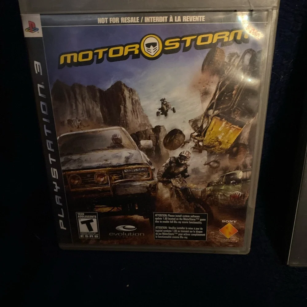 Sony PS3 Game Cases with Starhawk and MotorStorm Covers - Black